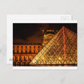 Der Louvre Postkarte (Vorne/Hinten)