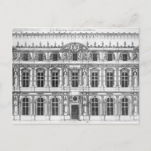 Der Louvre Postkarte (Vorderseite)