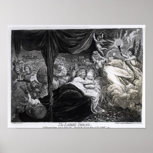 Der Lover-Traum, 1795 Poster (Vorne)
