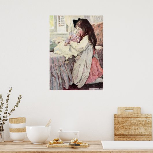 Der Lover von Jessie Willcox Smith Poster (Küche)