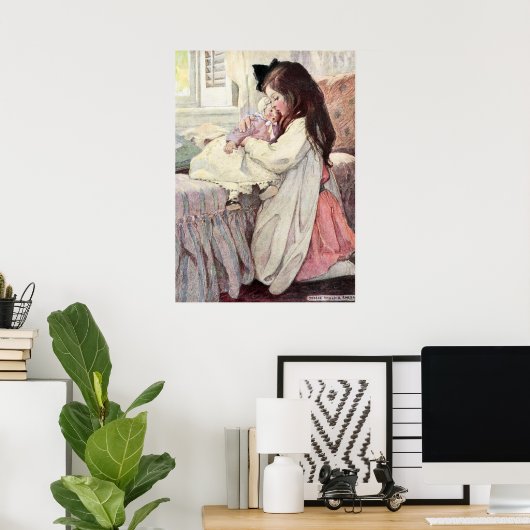 Der Lover von Jessie Willcox Smith Poster (Heimbüro)