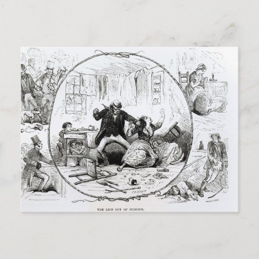 Der Löwe aus dem Spaß Postkarte (Vorderseite)