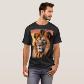 Der Löwe - der König des Dschungels. T-Shirt (Vorne ganz)