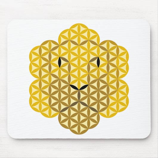 Der Löwe des Lebens - Alphamännchen, 06, heilige T Mousepad (Vorne)