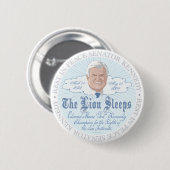 Der Löwe des Senats schläft RIP Ted Kennedy Button (Vorne & Hinten)