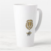 Der Löwe Gold & Schwarz Grafik-Mug Milchtasse (Rechte Ecke)