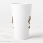 Der Löwe Gold & Schwarz Grafik-Mug Milchtasse (Vorderseite)