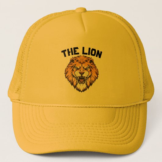 Der Löwe King Trucker Hat Truckerkappe (Vorderseite)