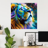 Der Löwe, König aller Katzen Poster (Heimbüro)