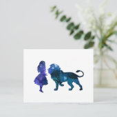 Der Löwe Postkarte (Stehend Vorderseite)