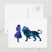 Der Löwe Postkarte (Vorne/Hinten)