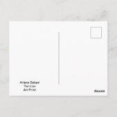 Der Löwe Postkarte (Rückseite)