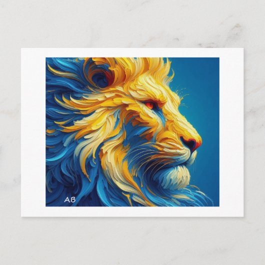 Der Löwe Postkarte (Vorderseite)