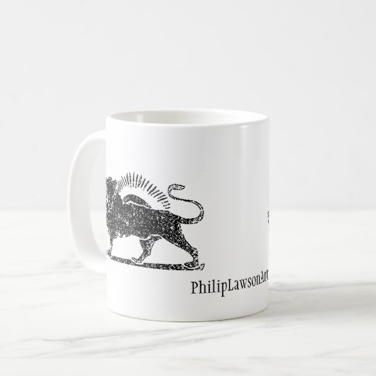 Der Löwe, Shir-o-khorshid Kaffeetasse (Vorderseite Links)