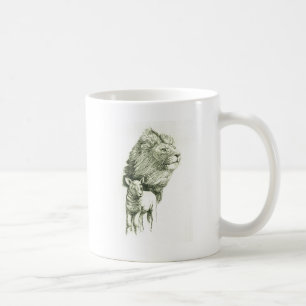 DER LÖWE U. DAS LAMM KAFFEETASSE