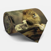 Der Löwe u. das Lamm Krawatte (Gerollt)