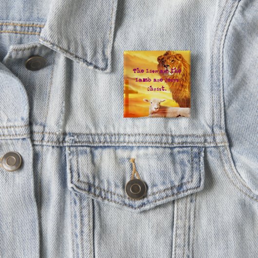 Der Löwe und das Lamm Button (Beispiel)