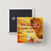 Der Löwe und das Lamm Button (Vorne & Hinten)