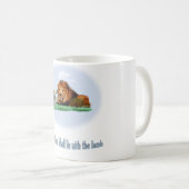 Der Löwe und das Lamm Kaffeetasse (VorderseiteRechts)
