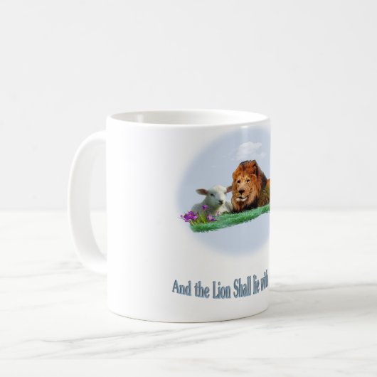 Der Löwe und das Lamm Kaffeetasse (Vorderseite Links)