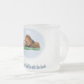 Der Löwe und das Lamm Mattglastasse (VorderseiteRechts)
