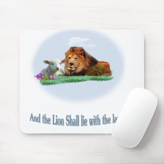 Der Löwe und das Lamm Mousepad (Mit Mouse)