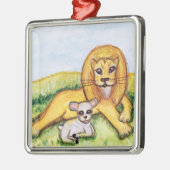 Der Löwe und das Lamm Ornament Aus Metall (Links)