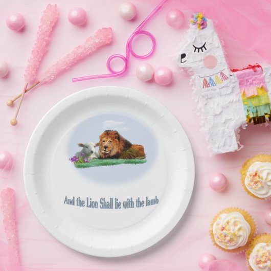 Der Löwe und das Lamm Pappteller (Party)