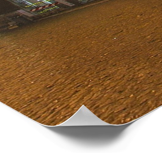 Der Löwe und der Gladiator in Rom Poster (Ecke)