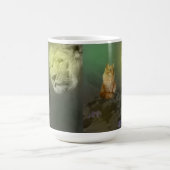 Der Löwe und die Katze, die Tasse des Kaffees (Mittel)