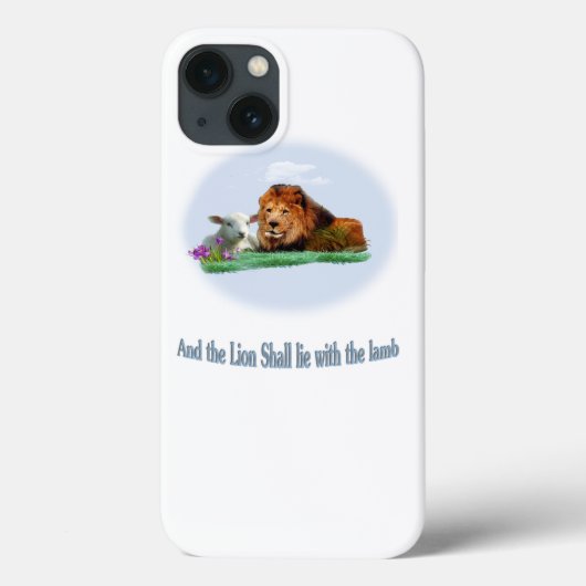Der Löwe und die Lamm-Kunst Case-Mate iPhone Hülle (Rückseite)