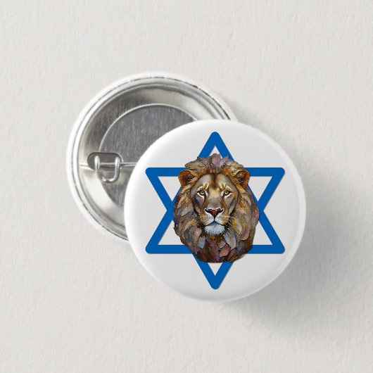 Der Löwe von Juda Button (Vorne & Hinten)