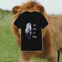 Der Löwe von Juda Jesus Christus Grunge Schwarz T-Shirt