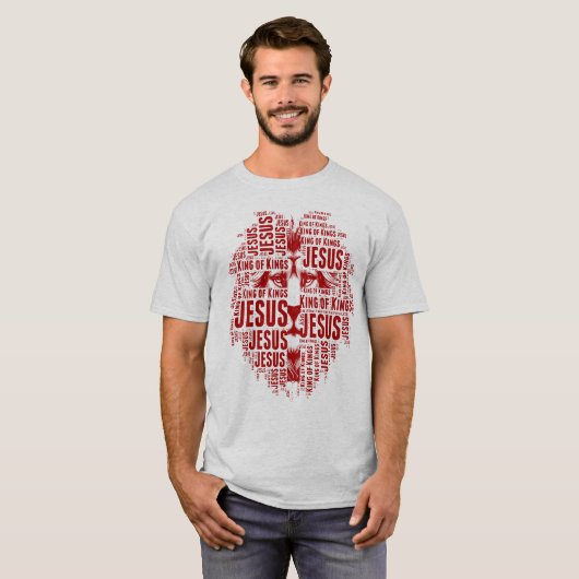 Der Löwe von Juda, Jesus ist König der Könige T-Shirt (Vorne ganz)