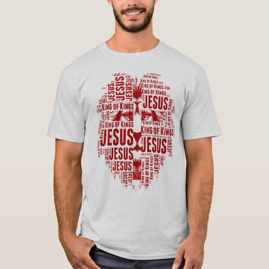 Der Löwe von Juda, Jesus ist König der Könige T-Shirt (Vorderseite)