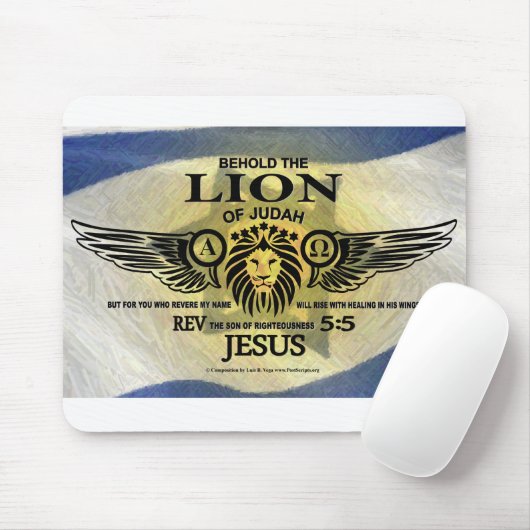 Der Löwe von Juda Mousepad (Mit Mouse)