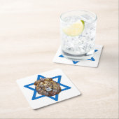 Der Löwe von Juda Rechteckiger Pappuntersetzer (Vor Ort)