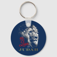 Der Löwe von Judah Navy Blue Red Gold Christlich