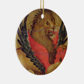 Der Löwe von St Mark (Öl auf Platte) Keramikornament (Rechts)