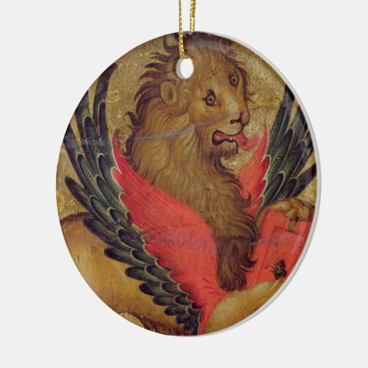 Der Löwe von St Mark (Öl auf Platte) Keramikornament (Links)