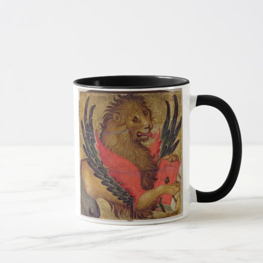 Der Löwe von St Mark (Öl auf Platte) Tasse (Rechts)