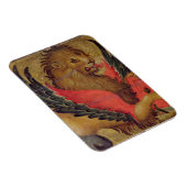 Der Löwe von St. Mark (Öl auf Tafel) Magnet (Rechte Seite)