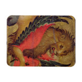 Der Löwe von St. Mark (Öl auf Tafel) Magnet (Horizontal)