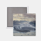 Der Lowell Glacier mündet in die Alsek Magnet (Vorderseite/Rückseite)