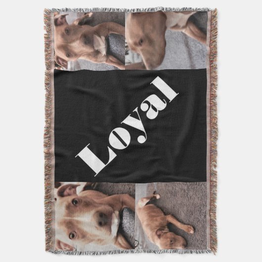 DER LOYAL PIT BULL-Wurf Decke (Vorderseite Vertikal)