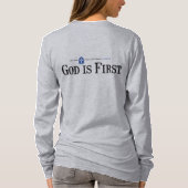 Der LS-Grau-Shirt der Frauen T-Shirt (Rückseite)