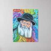 Der Lubavitcher Rebbe Rainbow Leinwanddruck (Vorderseite)