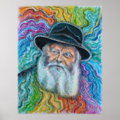 Der Lubavitcher Rebbe Rainbow Poster (Vorne)