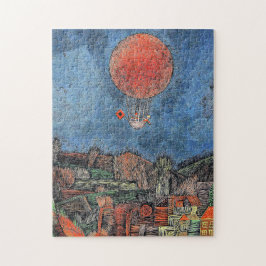 Der Luft Ballon, abstrakte Kunst von Paul Klee Puzzle