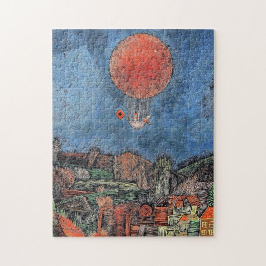 Der Luft Ballon, abstrakte Kunst von Paul Klee Puzzle (Vertikal)